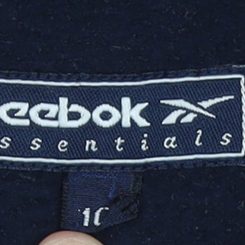 Reebok Essentials Women's Blue Fleece Zip Jacket Size 10