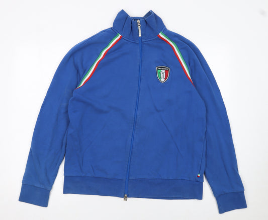 Hugo Boss Men’s Blue XL Track Jacket Italian Stripe Full Zip