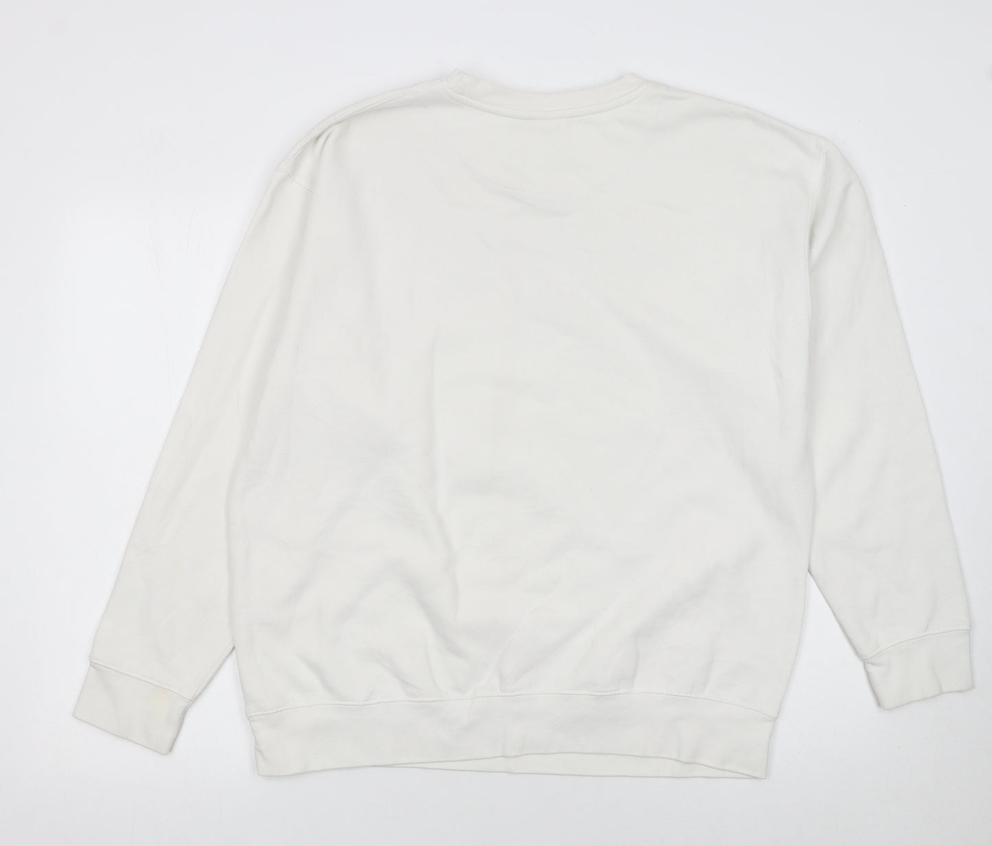 Cotton Heritage Women White Alien Graphic Pullover Sweatshirt L