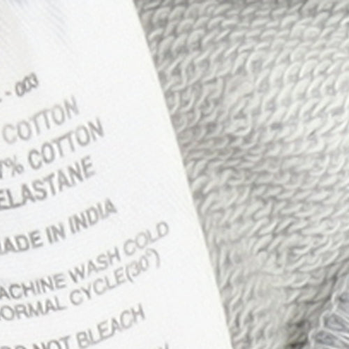 Levi's Women Grey Floral Logo Pullover Sweatshirt L Cotton