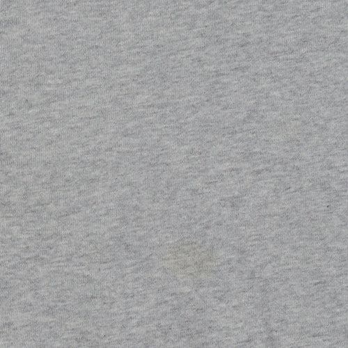 Levi's Women Grey Floral Logo Pullover Sweatshirt L Cotton