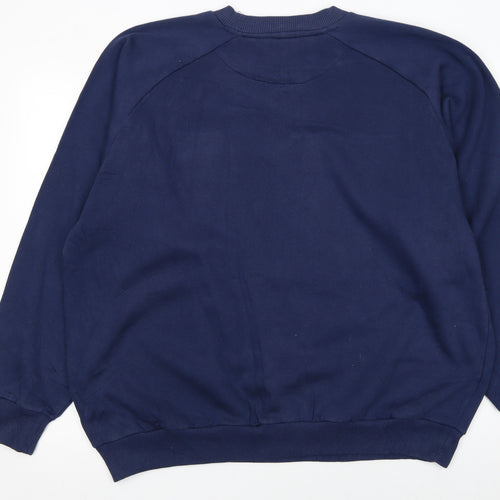 Umbro Men's Blue XL Pullover Sweatshirt Crew Neck Sportswear