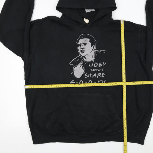 SG Men's Black Graphic Pullover Hoodie 4XL Funny Quote Fleece Sweatshirt