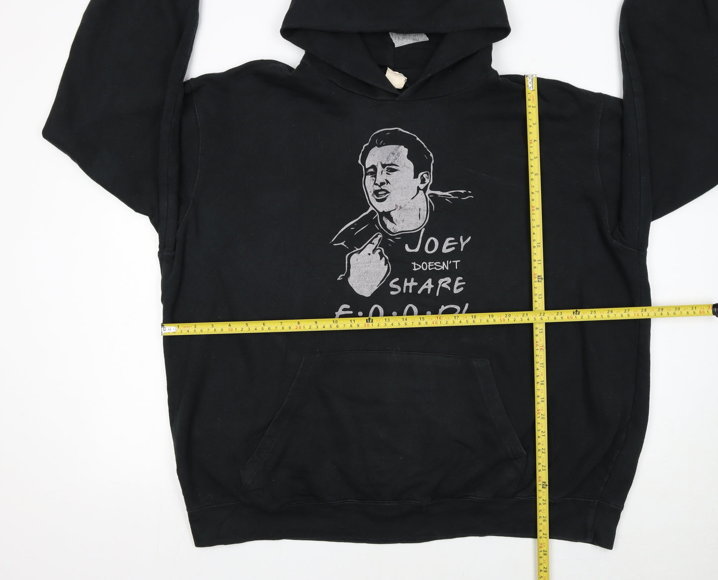 SG Men's Black Graphic Pullover Hoodie 4XL Funny Quote Fleece Sweatshirt