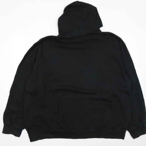 SG Men's Black Graphic Pullover Hoodie 4XL Funny Quote Fleece Sweatshirt