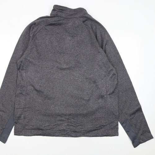 The North Face Men's Grey 1/4 Zip Pullover Sweatshirt L Outdoor