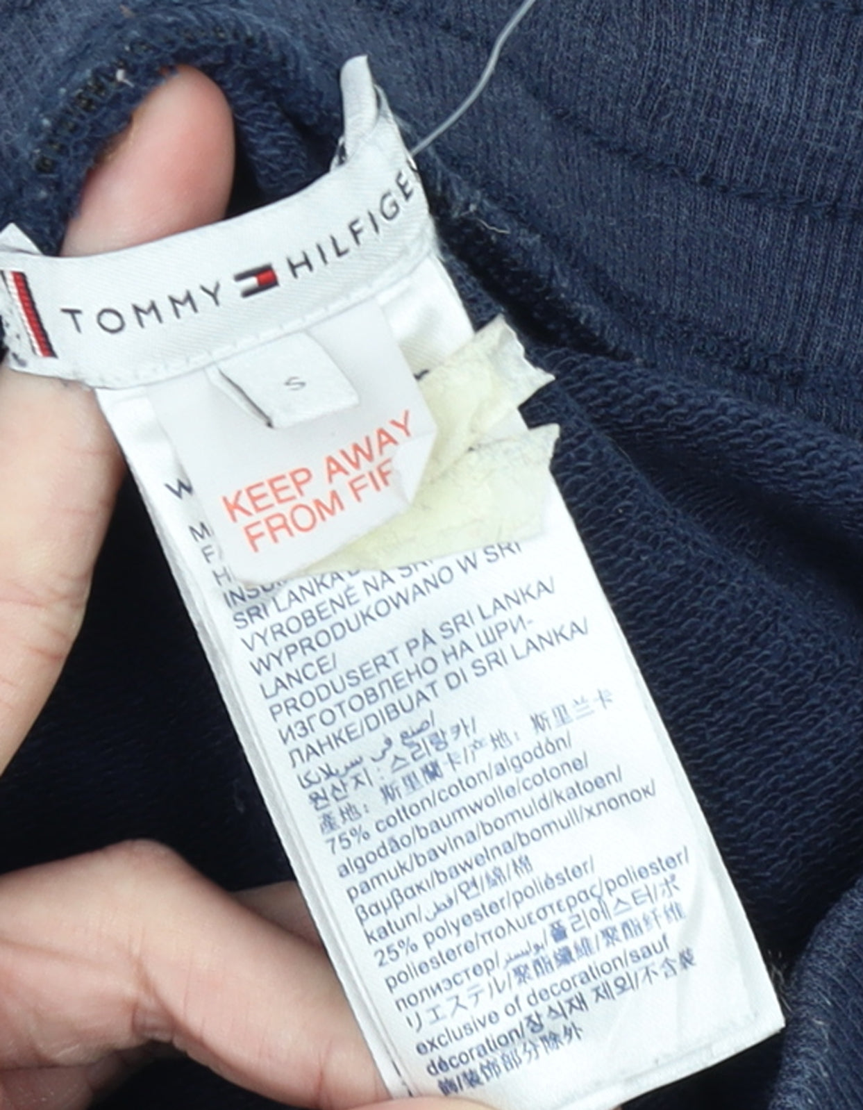 Tommy Hilfiger Men's Blue Jogger Sweatpants Size S Logo Trim