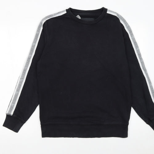 Diesel Womens Black Lounge Sweatshirt Cotton Blend Size M