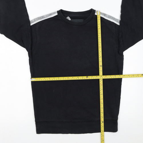 Diesel Womens Black Lounge Sweatshirt Cotton Blend Size M