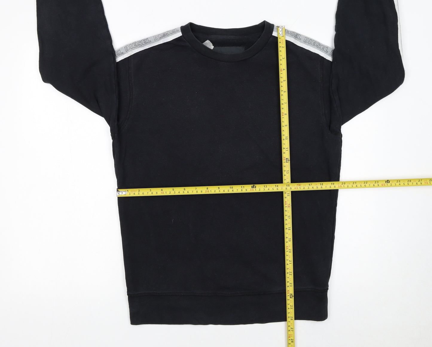 Diesel Womens Black Lounge Sweatshirt Cotton Blend Size M