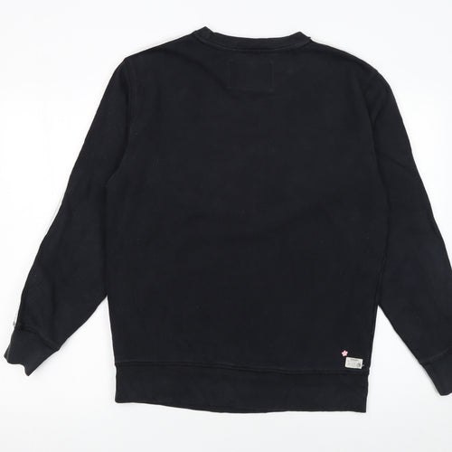 Diesel Womens Black Lounge Sweatshirt Cotton Blend Size M