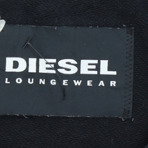 Diesel Womens Black Lounge Sweatshirt Cotton Blend Size M