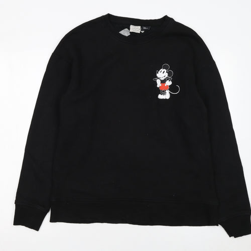 Jack & Jones Men’s Black Mickey Mouse Graphic Hoodie M