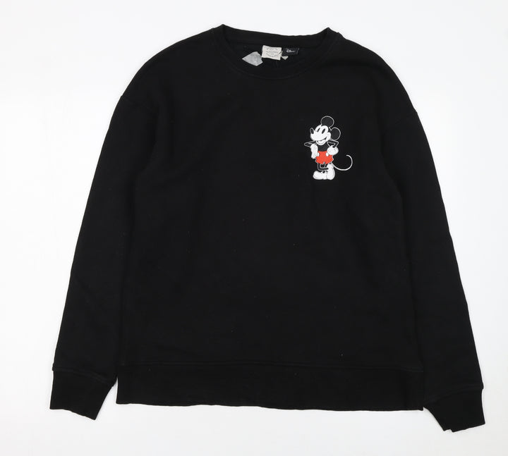 Jack & Jones Men’s Black Mickey Mouse Graphic Hoodie M