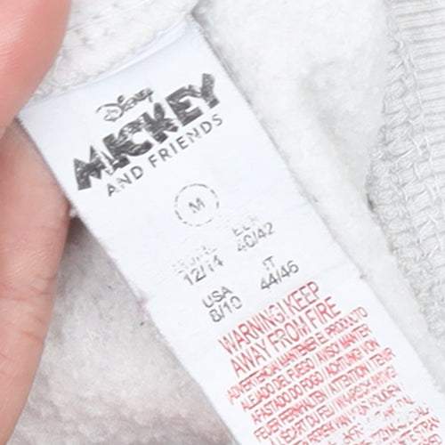Disney Mickey & Friends Donald Duck Grey Cotton Sweatshirt Women M
