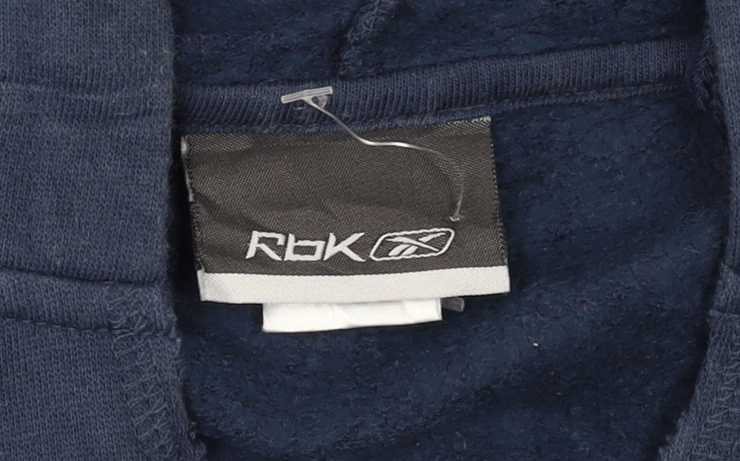 Reebok Womens Navy Pullover Hoodie Size 14 Athletic Dept Logo Hooded Sweatshirt