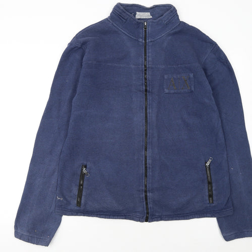 A|X Women's Blue Fleece Full Zip Basic Jacket XL