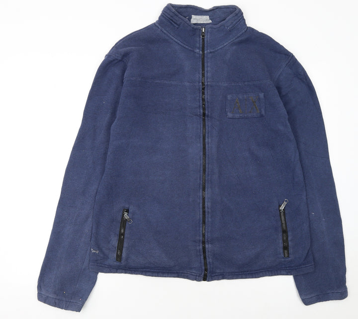 A|X Women's Blue Fleece Full Zip Basic Jacket XL