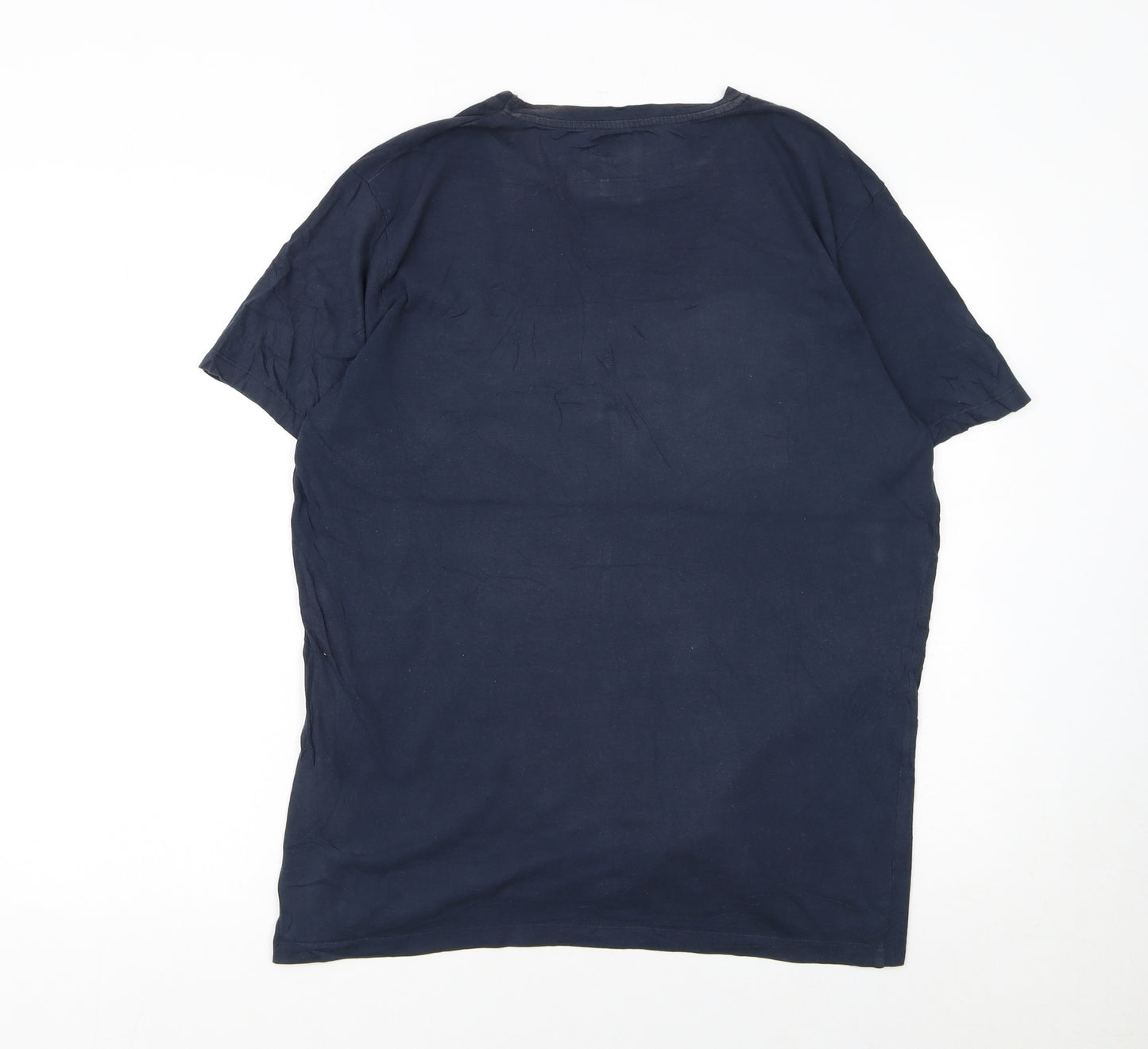 Jack & Jones Men's Blue Surf Graphic Regular Fit T-Shirt L