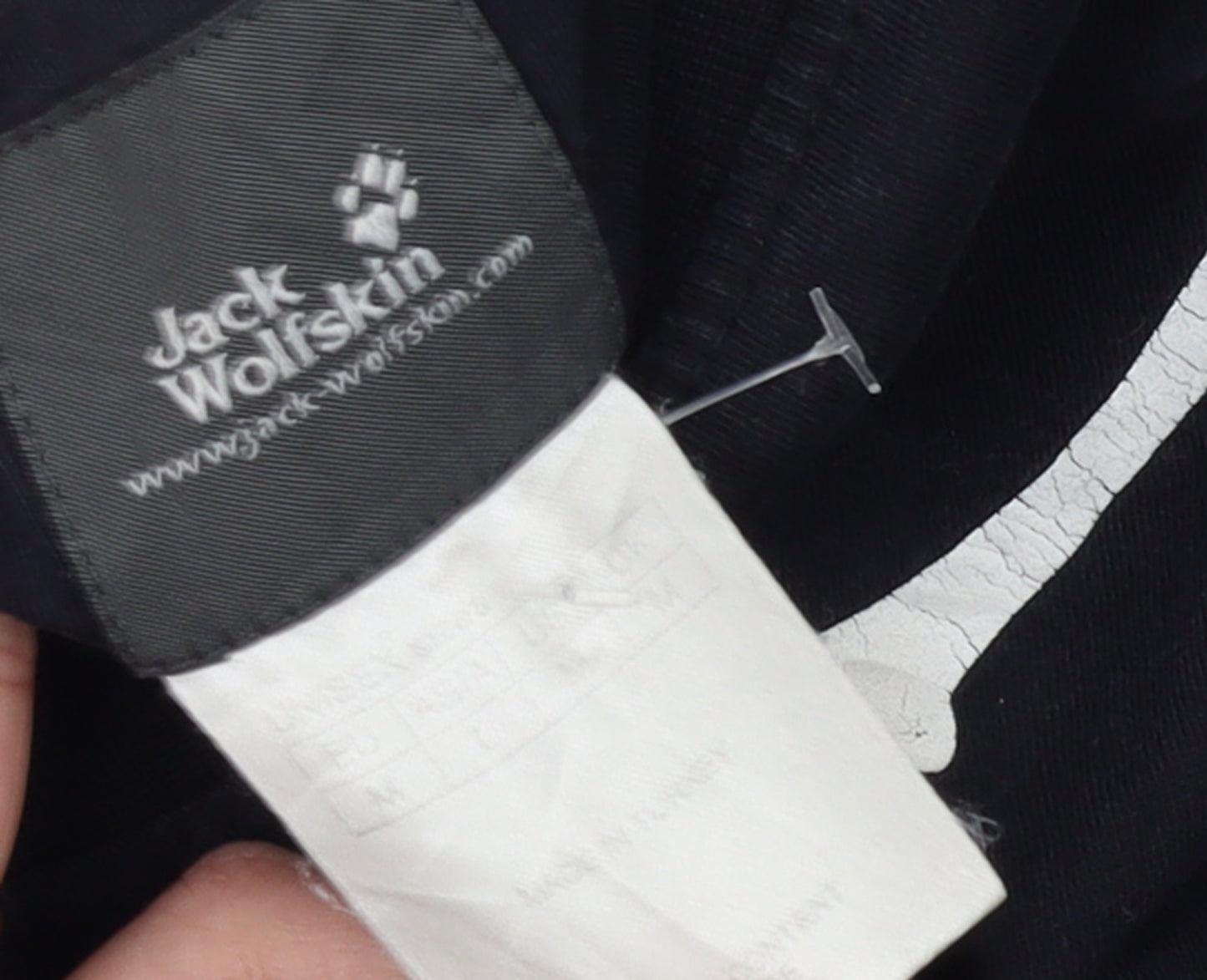 Jack Wolfskin Men’s Black Cotton Crew Neck Graphic T-Shirt Size M