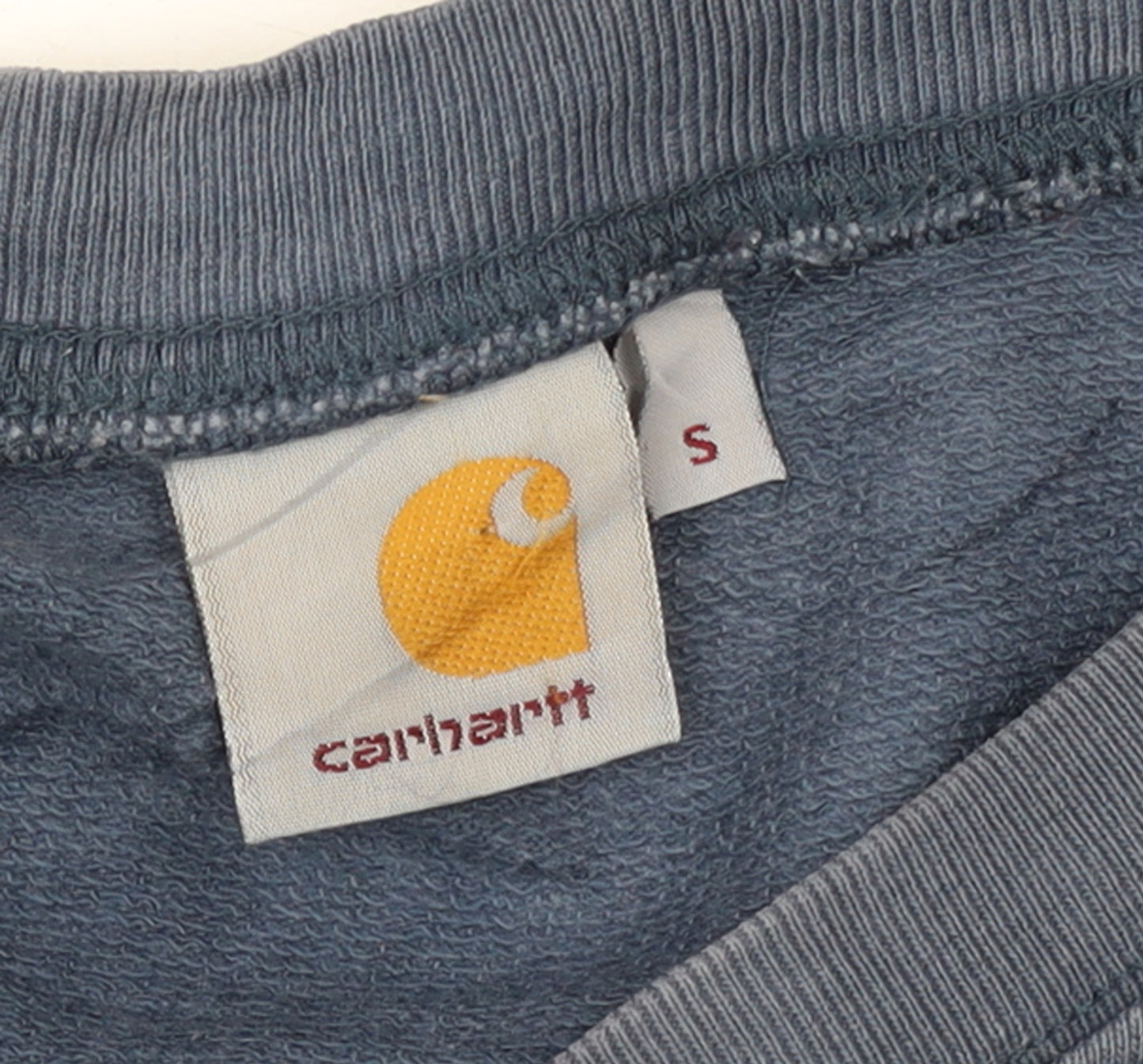 Carhartt Men's Blue Cotton Pullover Sweatshirt S