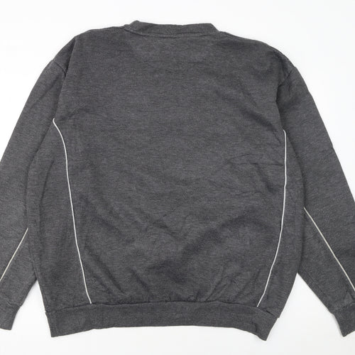 Umbro Men's Grey XL Pullover Sweatshirt Crew Neck Sports Top