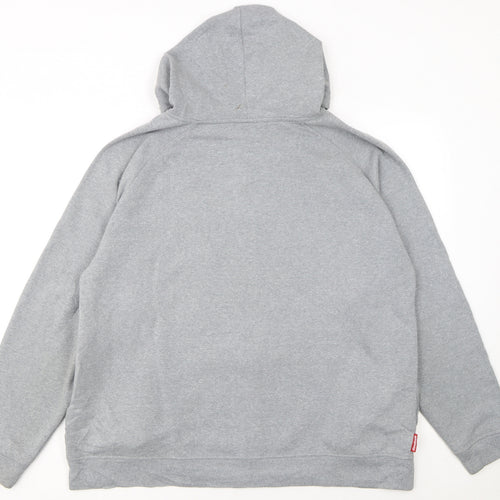 Reebok Men’s Grey Full Zip Hoodie M Regular Fit Sportswear