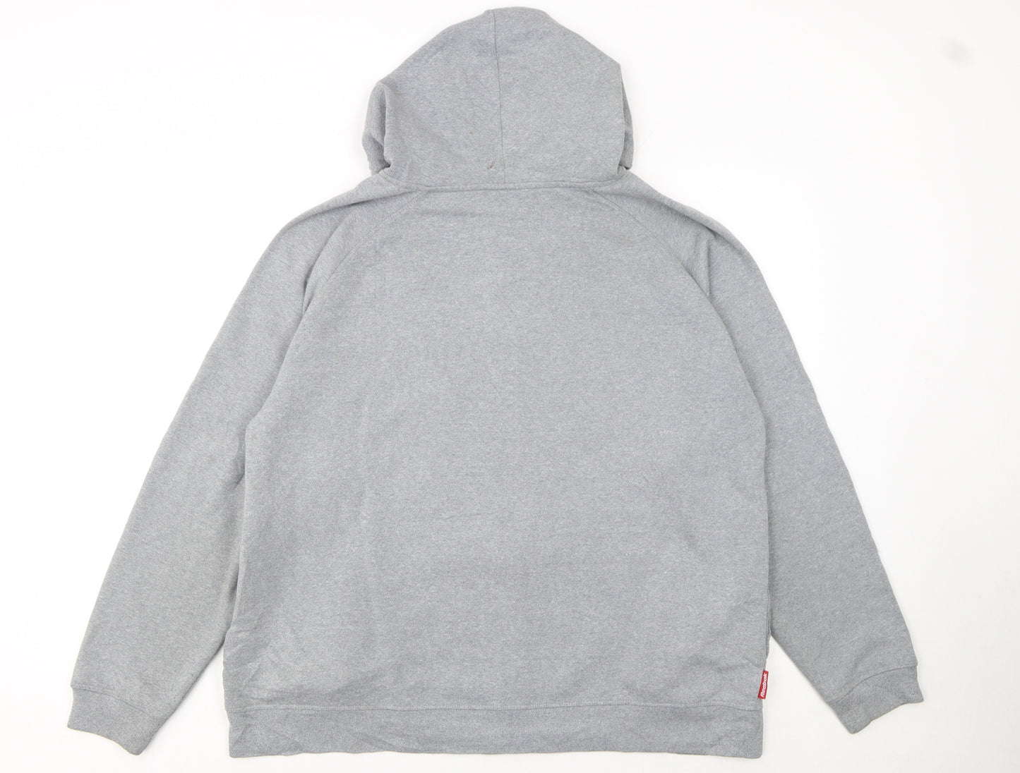 Reebok Men’s Grey Full Zip Hoodie M Regular Fit Sportswear