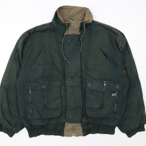 Star Sport Men’s Green Military Cotton Nylon Jacket M