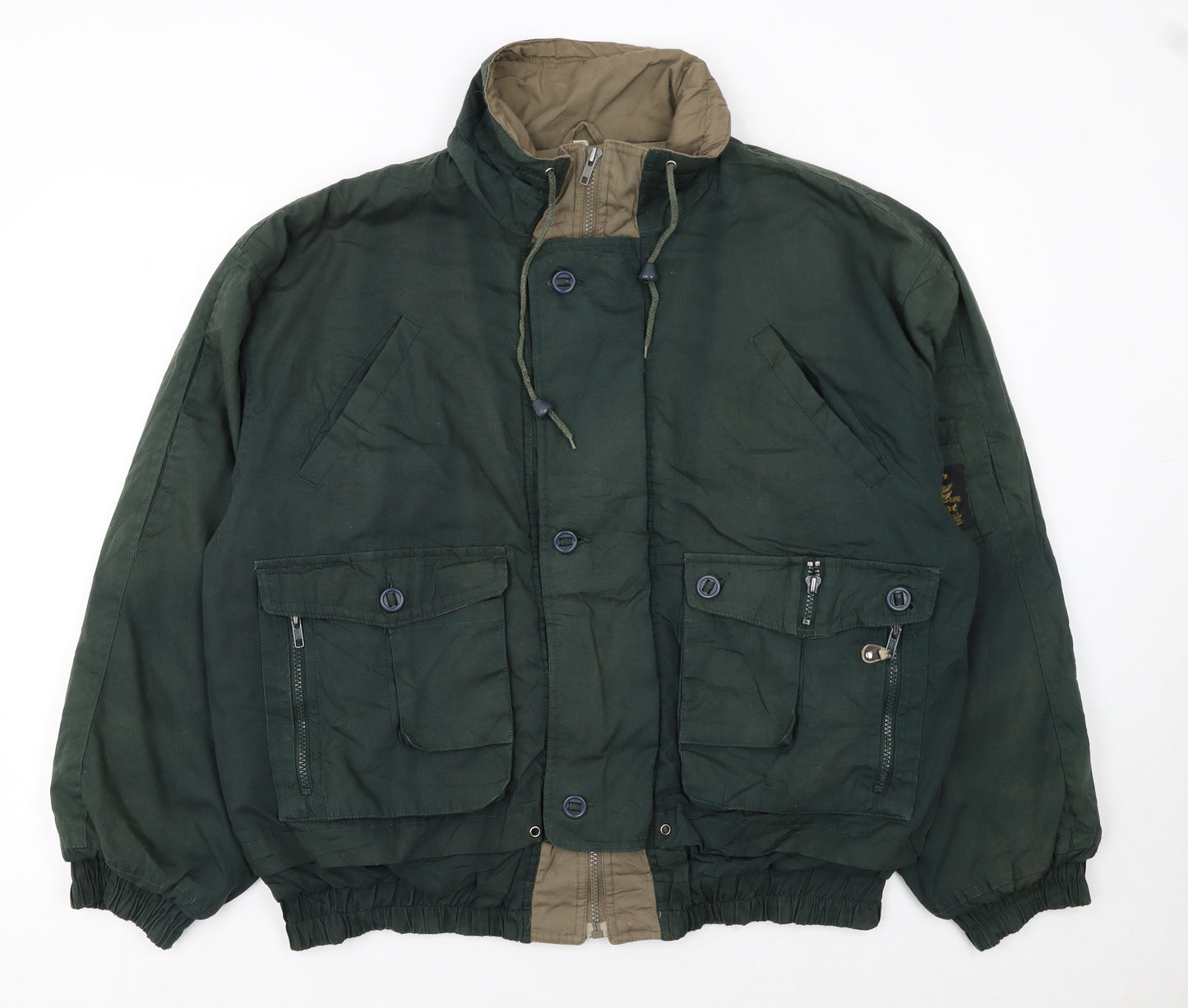 Star Sport Men’s Green Military Cotton Nylon Jacket M