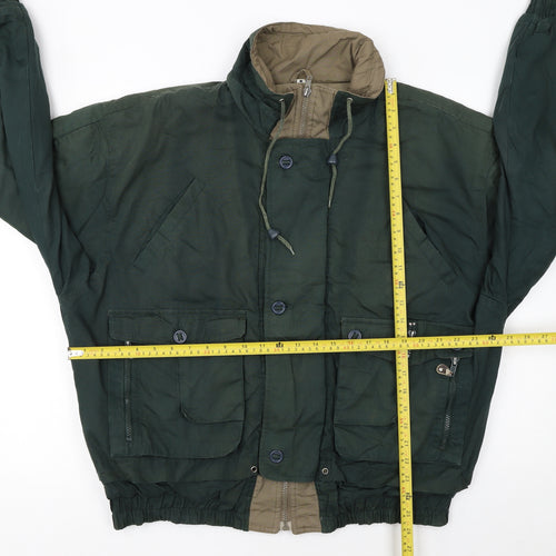 Star Sport Men’s Green Military Cotton Nylon Jacket M
