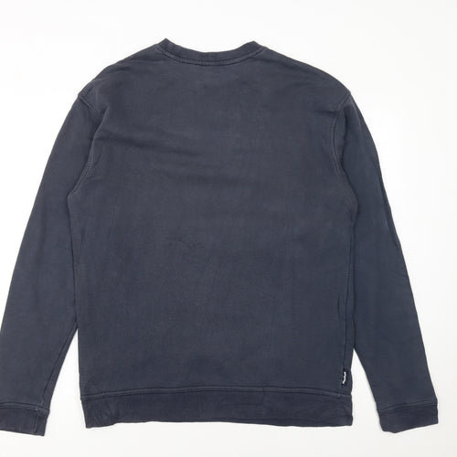 Reebok Mens Blue Long Sleeve Pullover Sweatshirt Size L