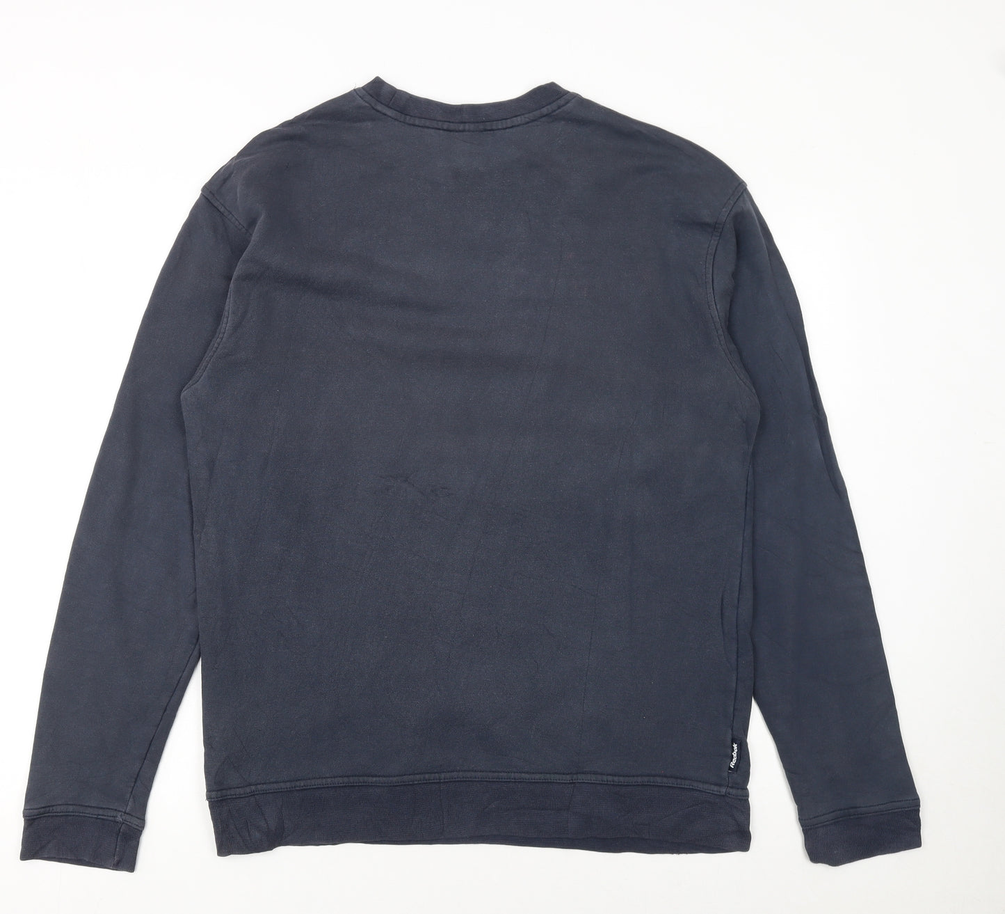 Reebok Mens Blue Long Sleeve Pullover Sweatshirt Size L