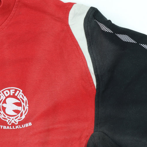 Umbro Men’s Red Black DFI Football Klub Sweatshirt Size M