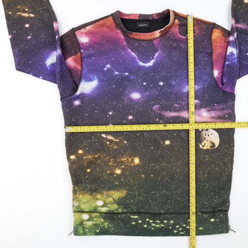 Diesel Men's Multicoloured Space Print Pullover Sweatshirt M