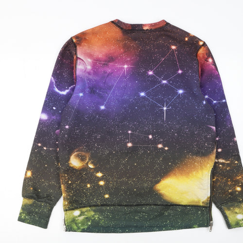 Diesel Men's Multicoloured Space Print Pullover Sweatshirt M