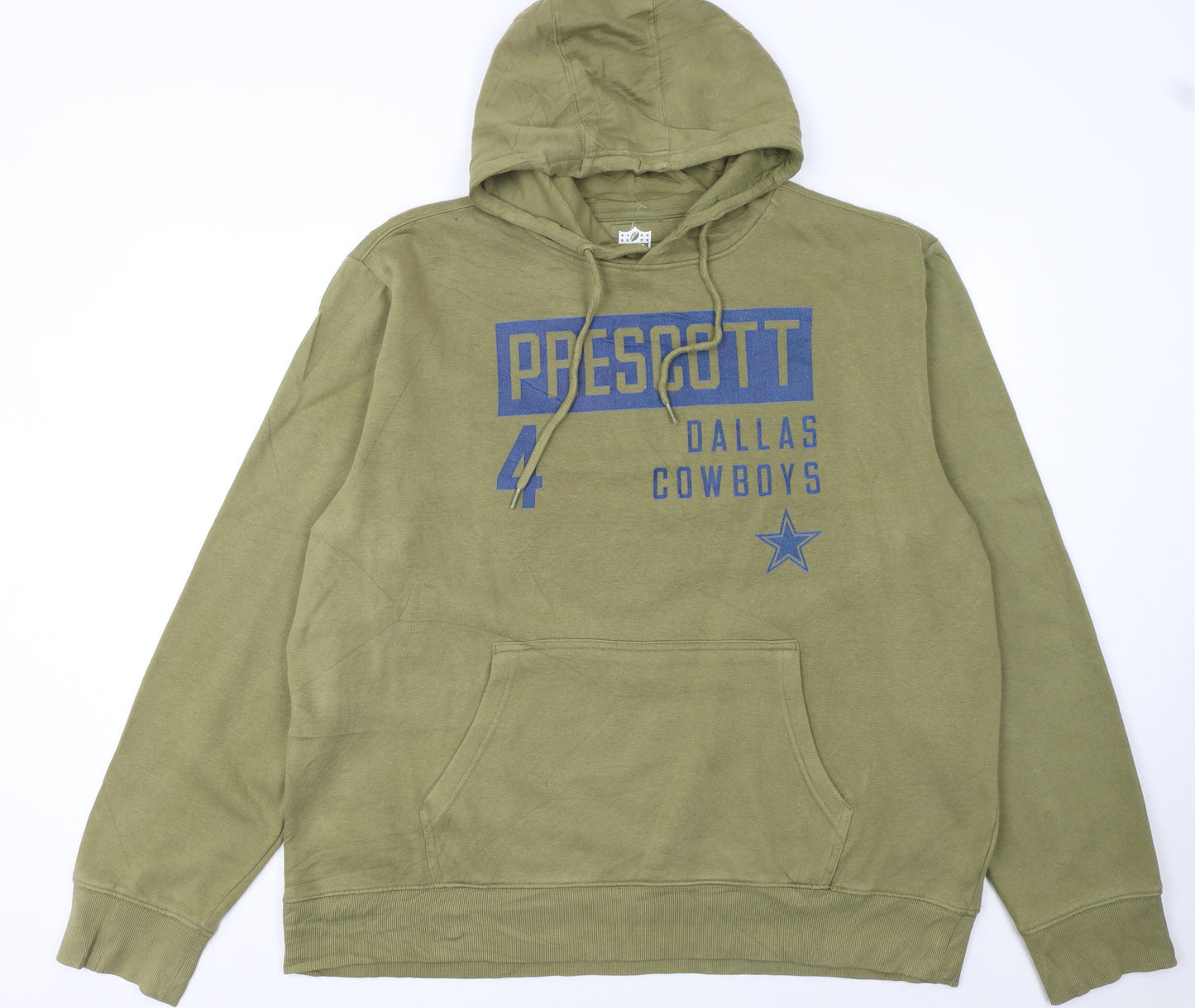NFL Men’s Green Prescott Dallas Cowboys 2XL Pullover Hoodie