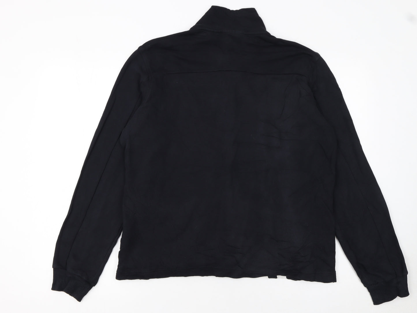 Fila Womens Black XL Track Jacket Full Zip Cotton Sportswear