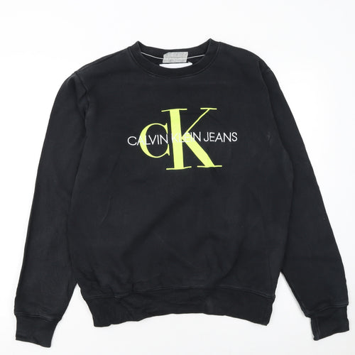 Calvin Klein Jeans Men’s Black Logo Sweatshirt Size S