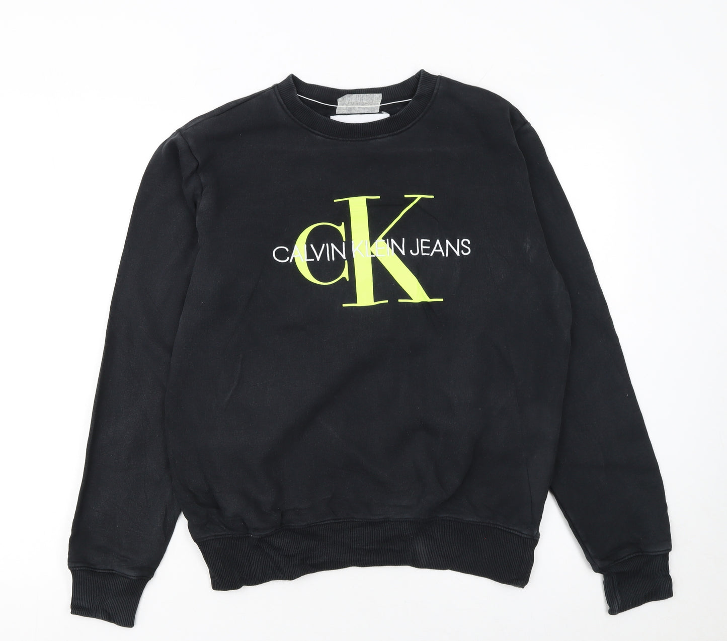 Calvin Klein Jeans Men’s Black Logo Sweatshirt Size S