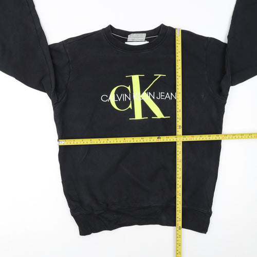 Calvin Klein Jeans Men’s Black Logo Sweatshirt Size S