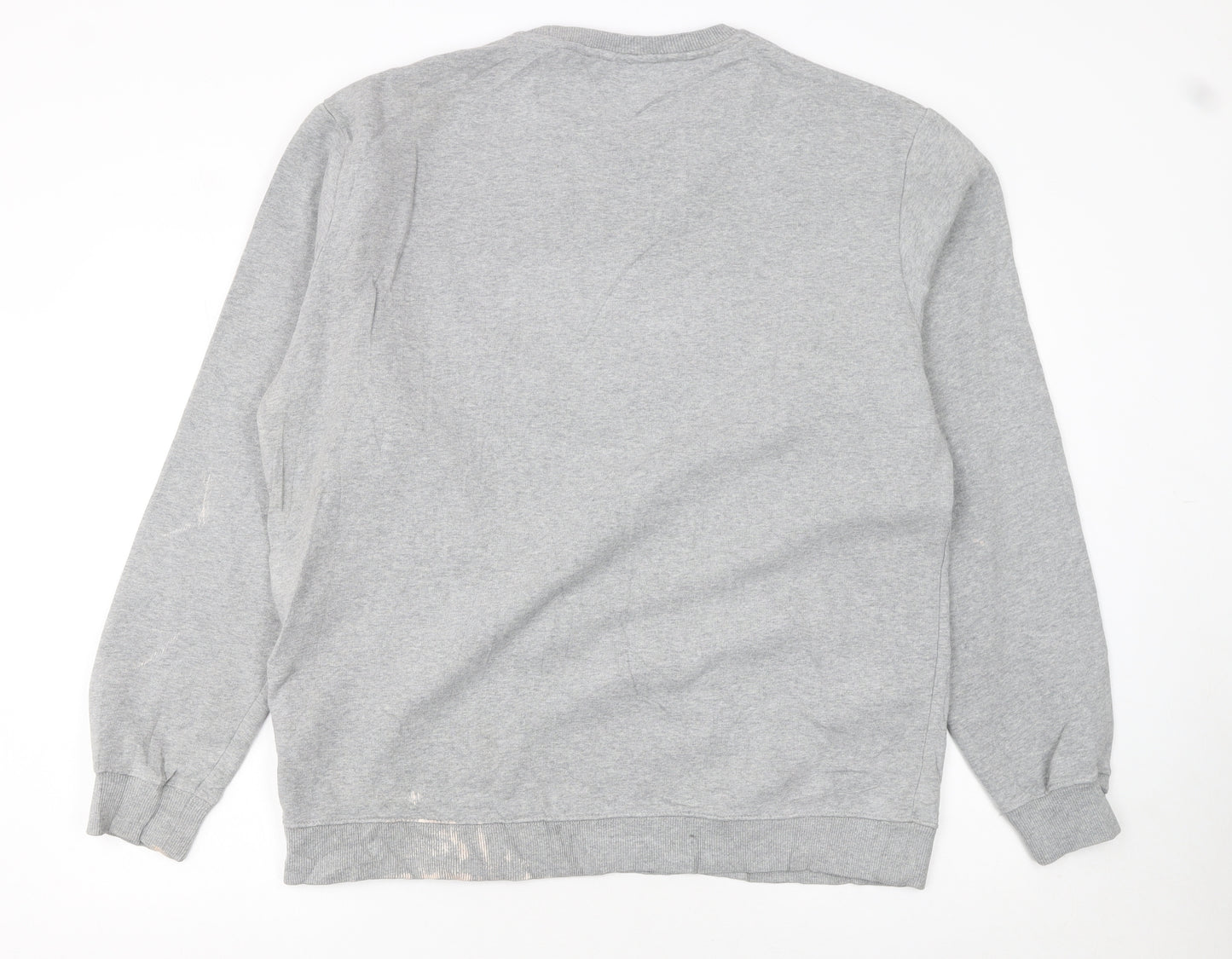 Napapijri Men's Grey XL Pullover Logo Sweatshirt