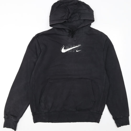 Nike Men's Black Pullover Hoodie S Graphic Logo Sportswear