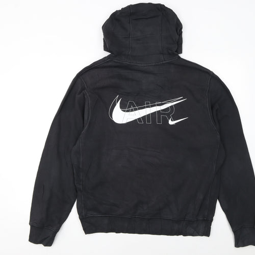 Nike Men's Black Pullover Hoodie S Graphic Logo Sportswear