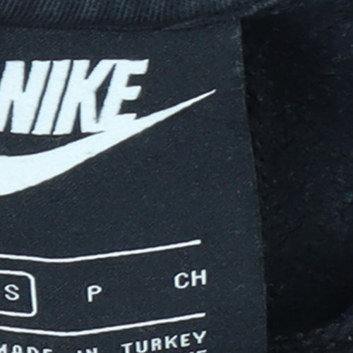 Nike Men's Black Pullover Hoodie S Graphic Logo Sportswear