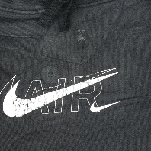 Nike Men's Black Pullover Hoodie S Graphic Logo Sportswear
