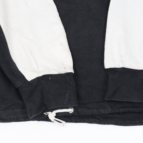 Reebok Classic Women's Black & White 1/2 Zip Sweatshirt Size M