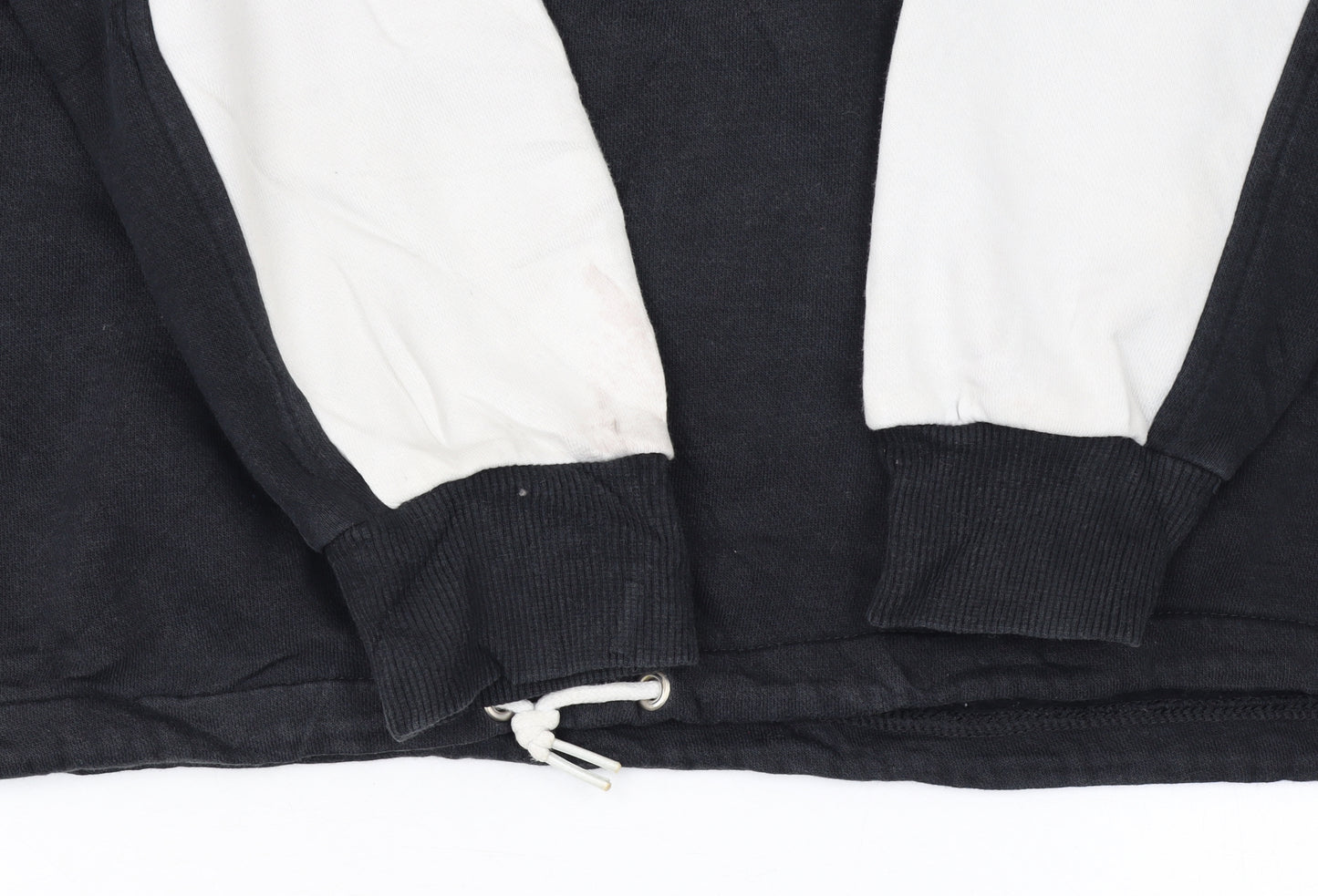 Reebok Classic Women's Black & White 1/2 Zip Sweatshirt Size M