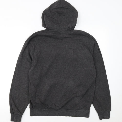 Lee Cooper Men's Grey Pullover Hoodie M Regular Fit Fleece
