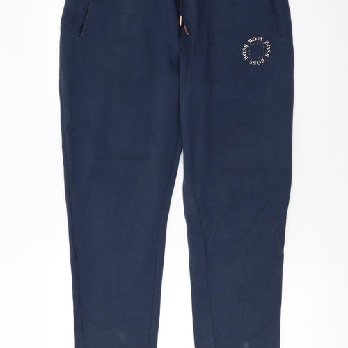 Hugo Boss Men Blue Jogger Trousers Size L Cotton Blend